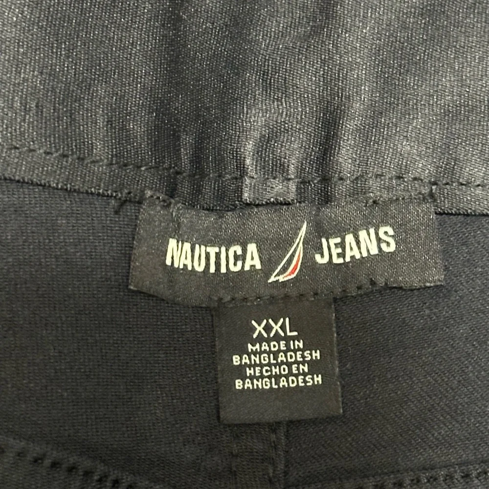 Women's Nautica 2XL Pull On Shorts Navy Blue Elastic Waistband Twill Spandex NWT